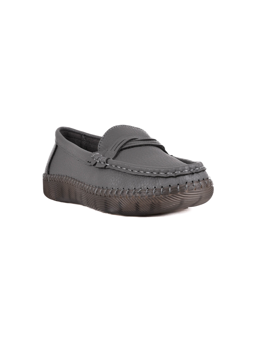 Women, Women Footwear, Grey Loafers