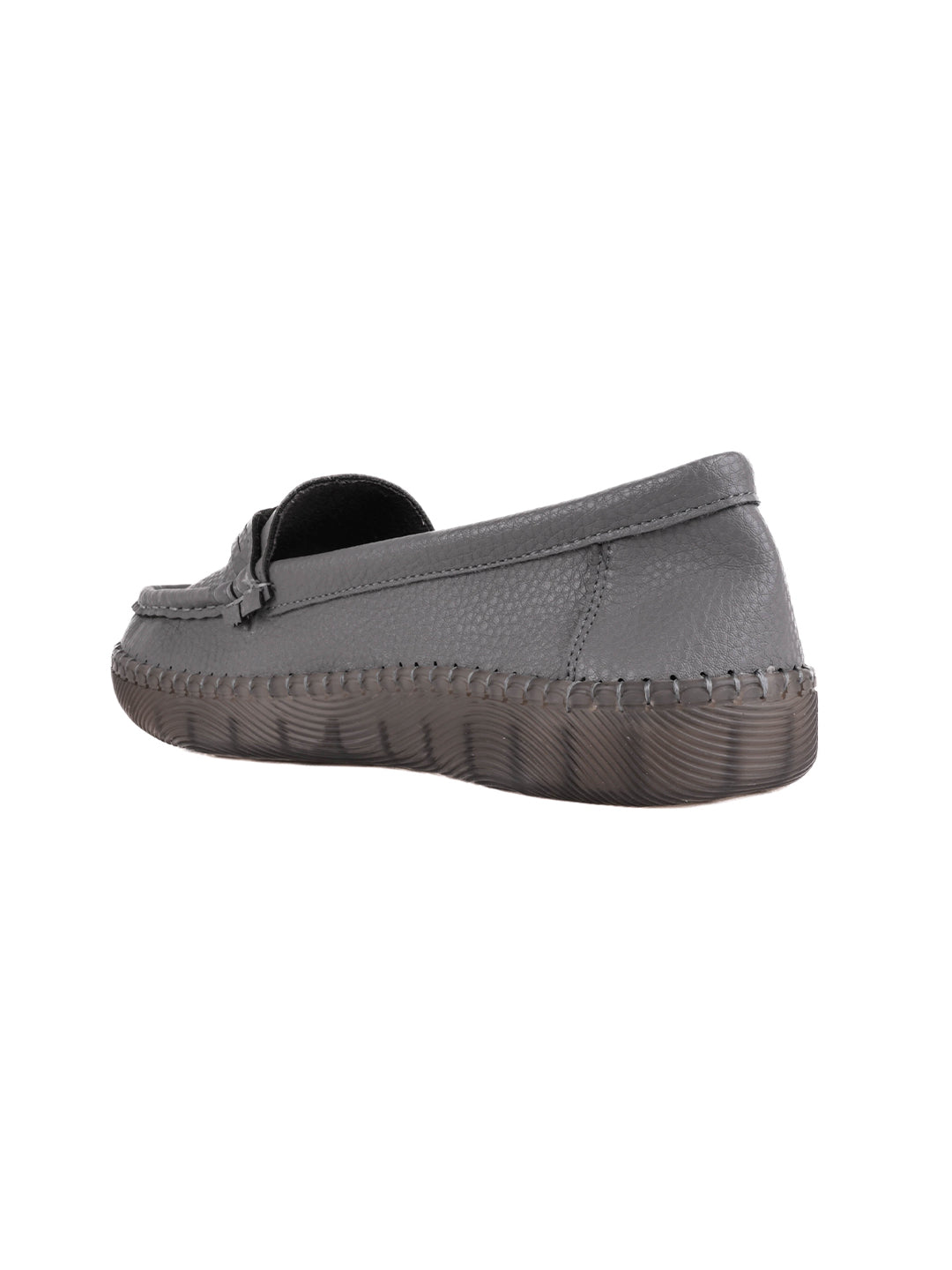 Women, Women Footwear, Grey Loafers