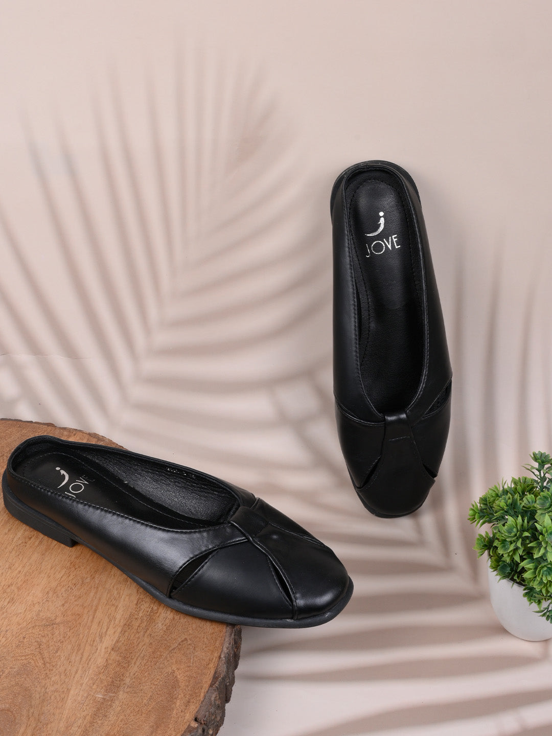 Women, Women Footwear, Black Mules