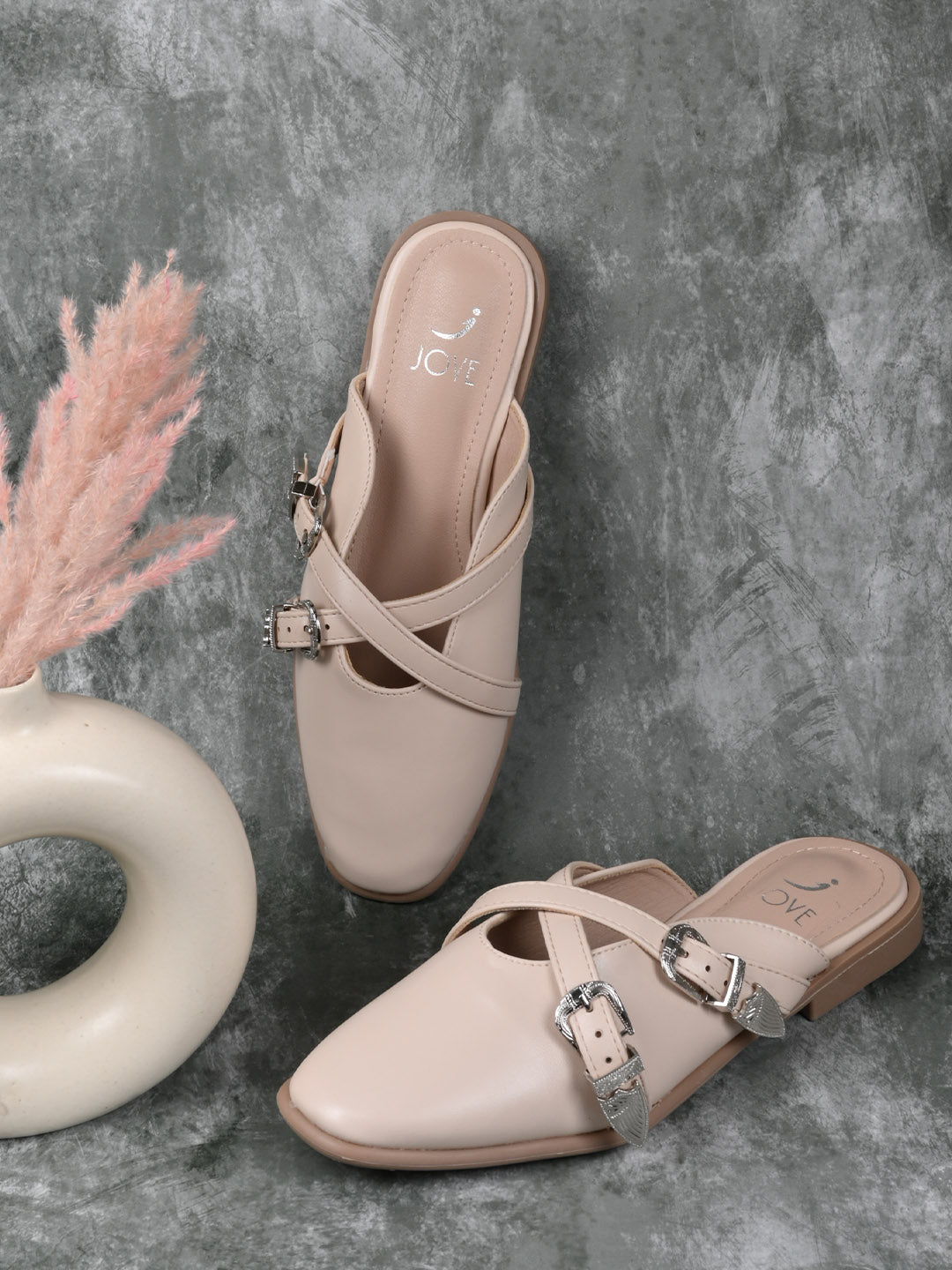 Women, Women Footwear, Nude Mules