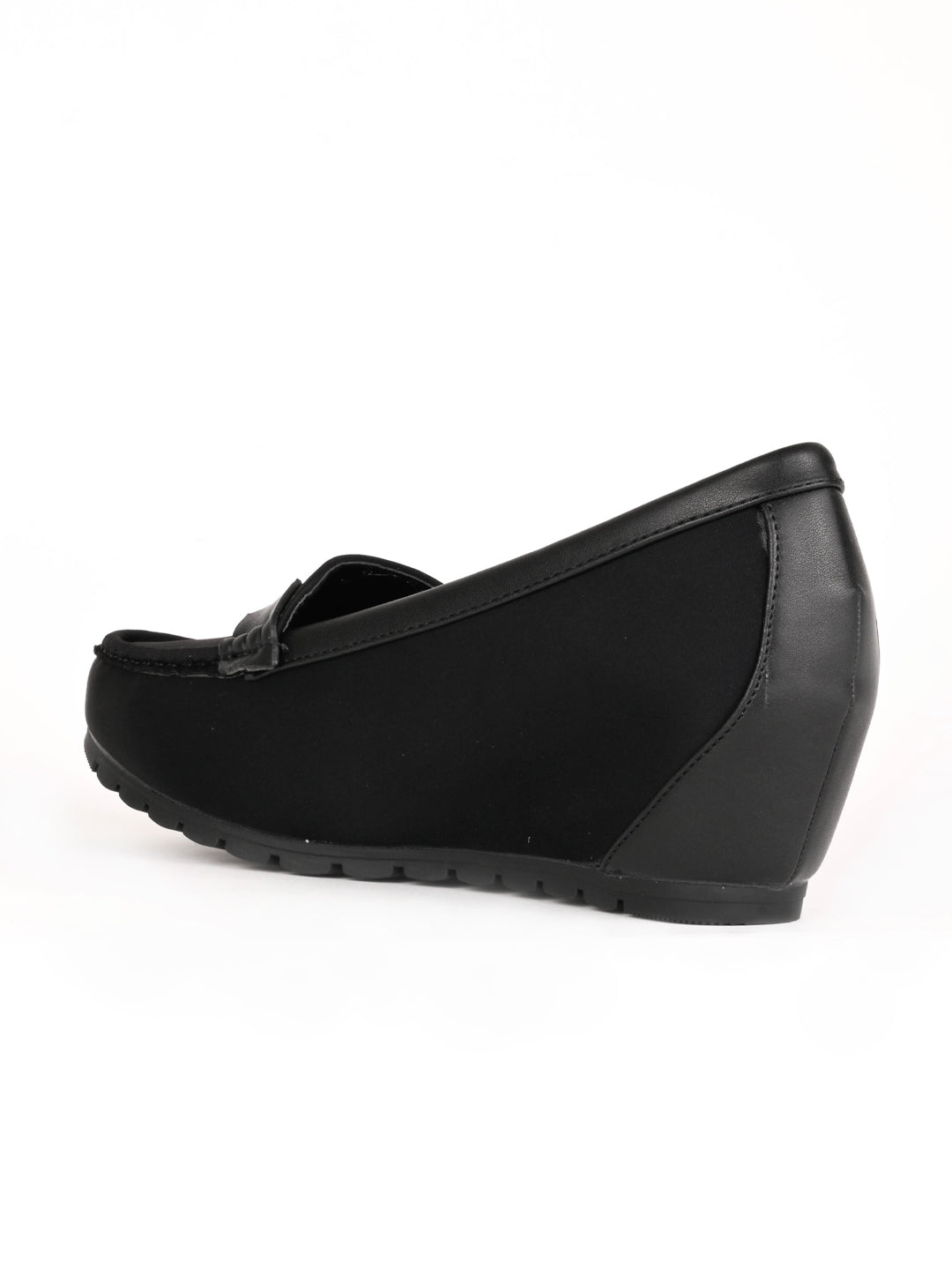 Women, Women Footwear, Black Loafers