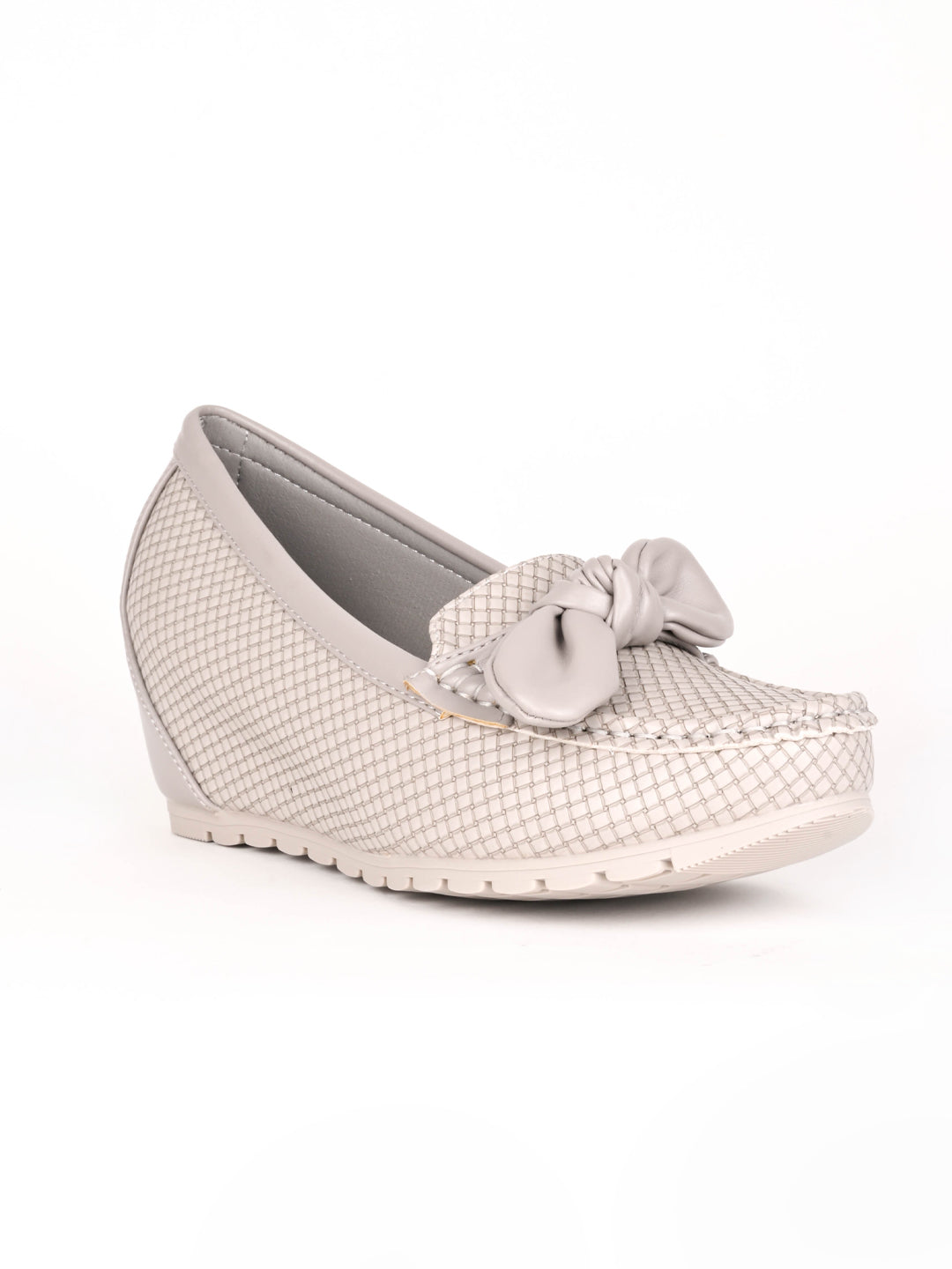 Women, Women Footwear, Grey Loafers