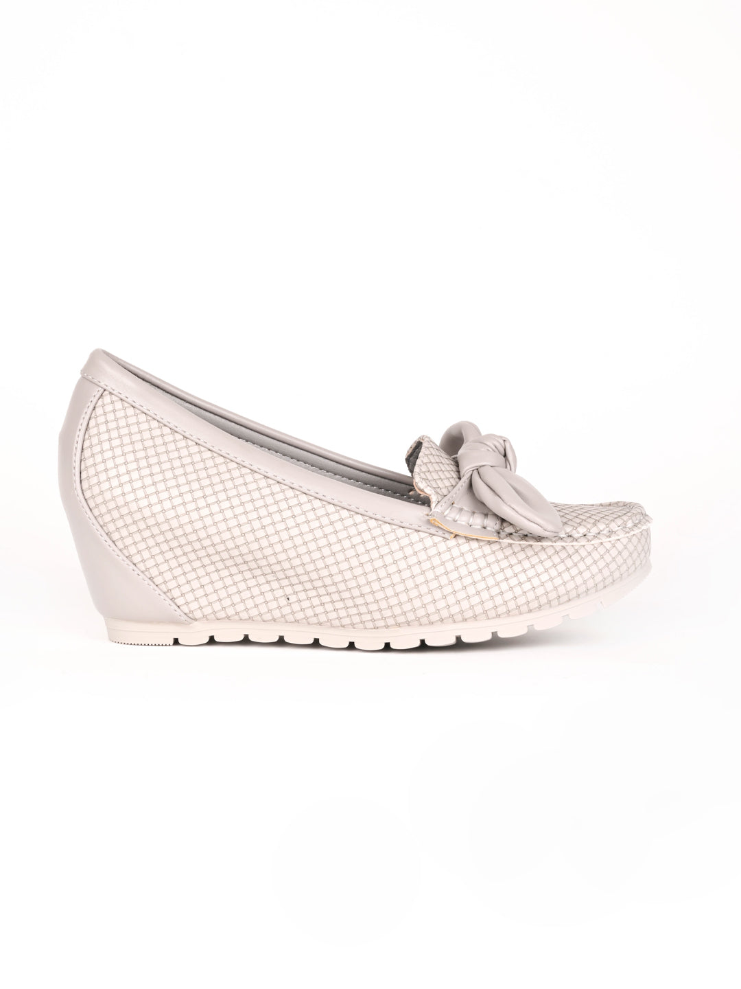 Women, Women Footwear, Grey Loafers