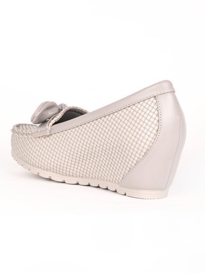 Women, Women Footwear, Grey Loafers