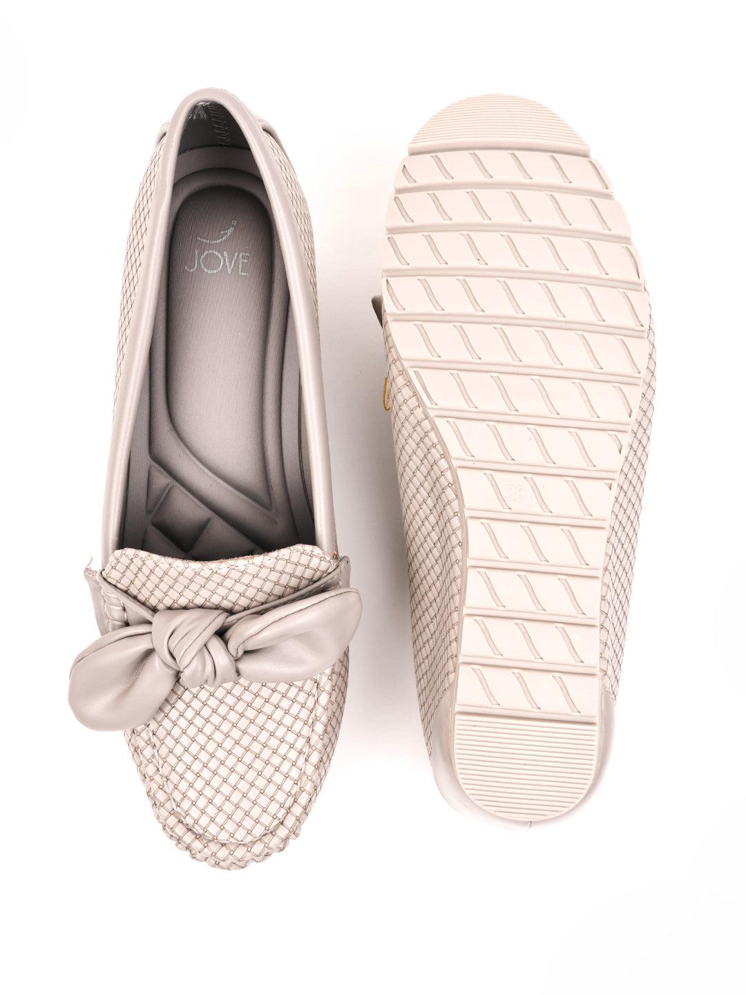 Women, Women Footwear, Grey Loafers