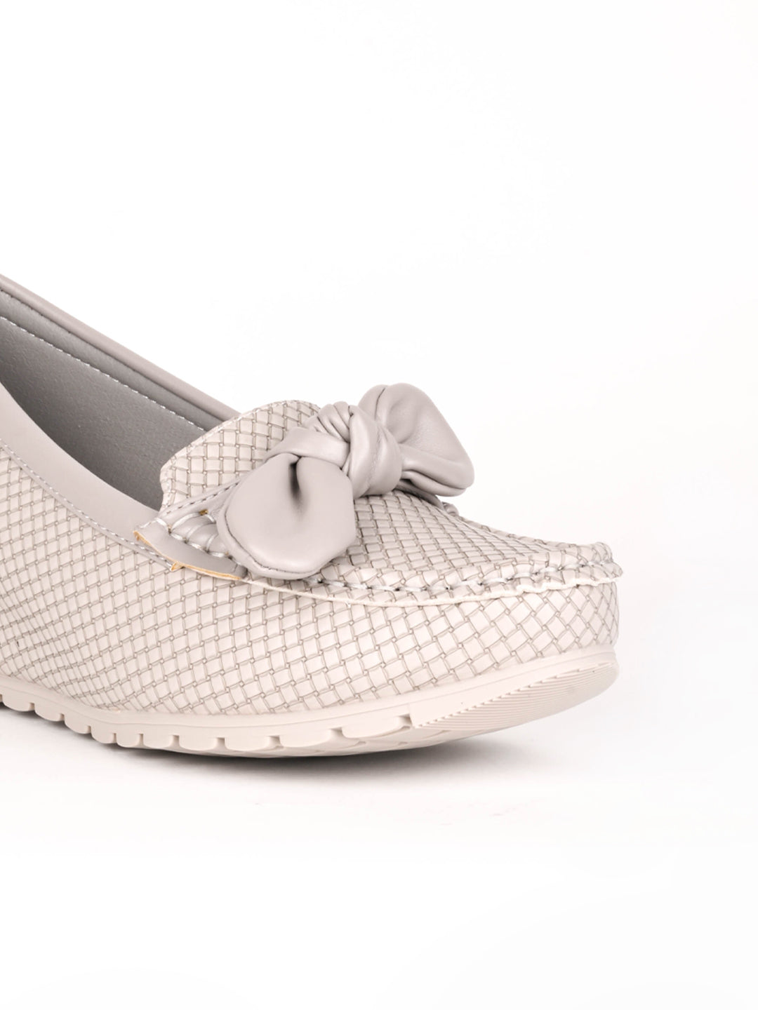 Women, Women Footwear, Grey Loafers