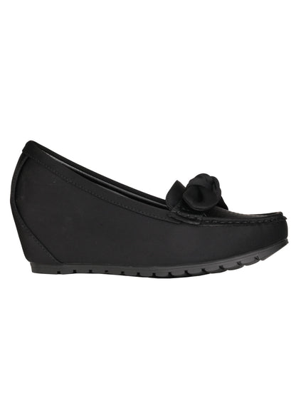 Women, Women Footwear, Black Loafers