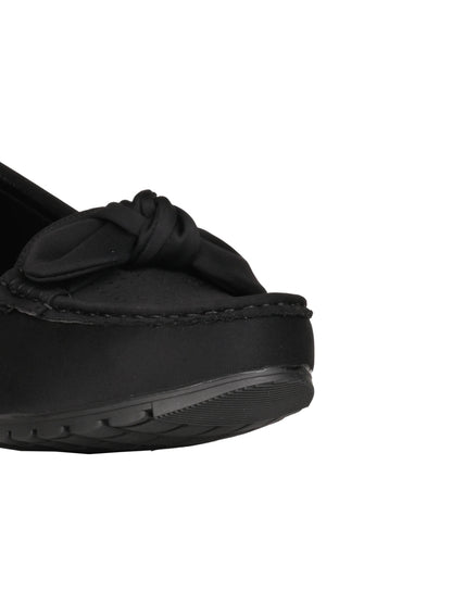 Women, Women Footwear, Black Loafers