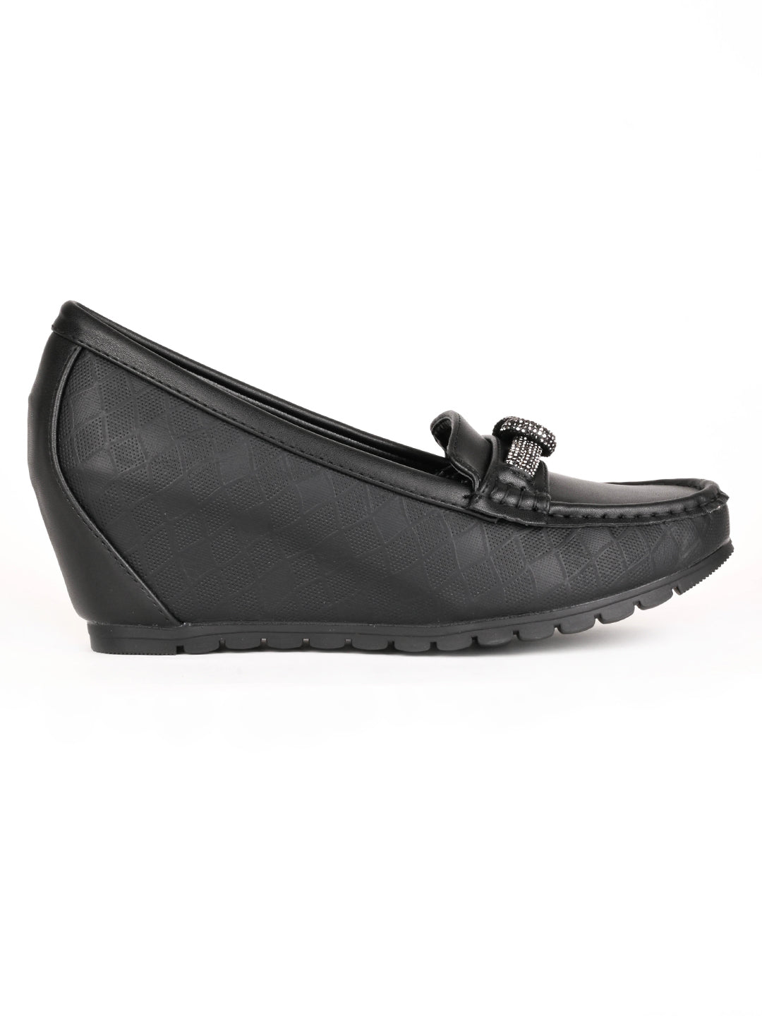 Women, Women Footwear, Black Loafers