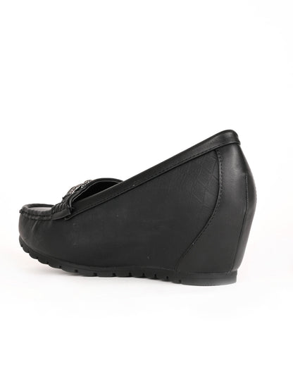 Women, Women Footwear, Black Loafers