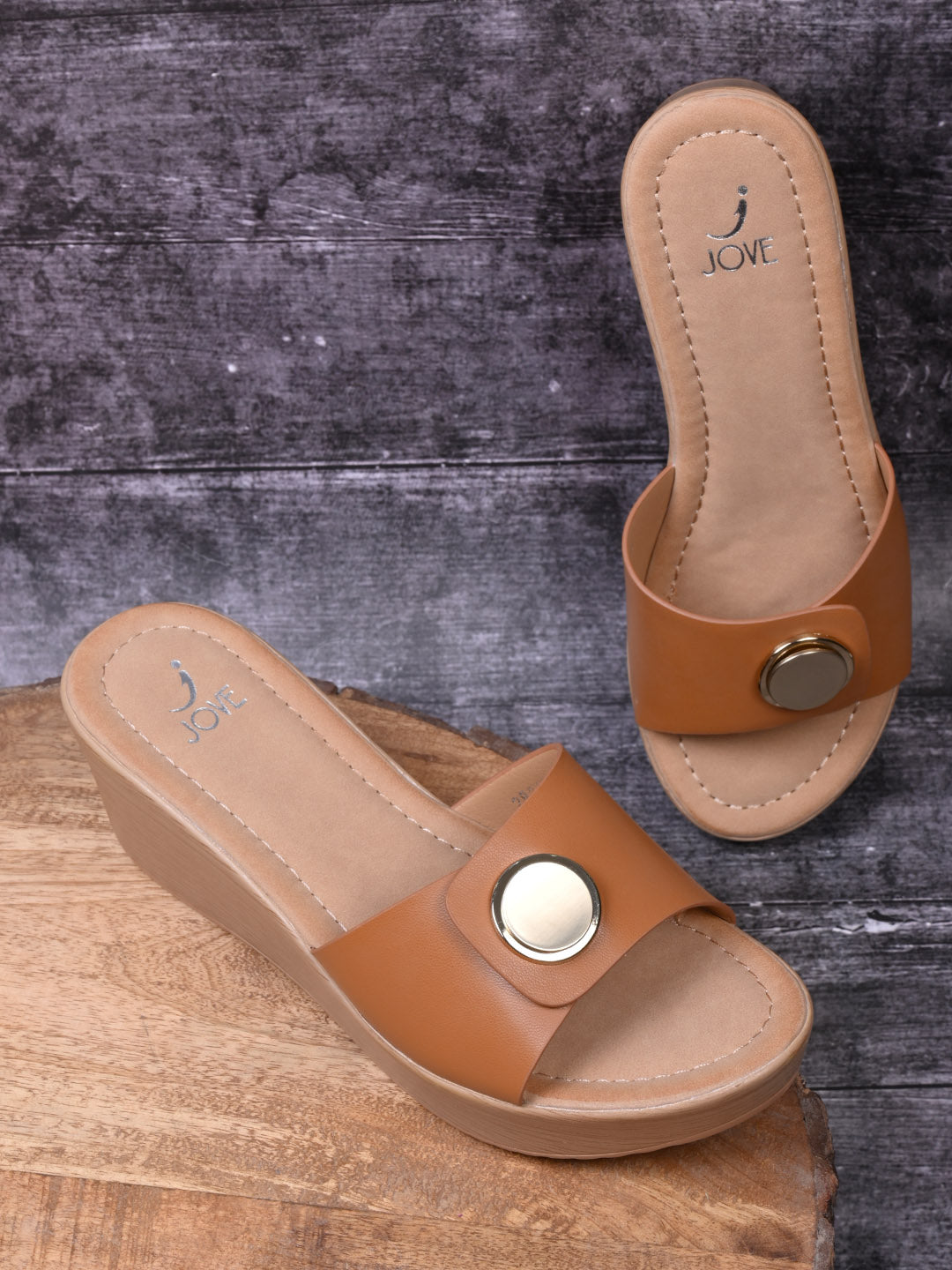 Women, Women Footwear, Camel Wedges