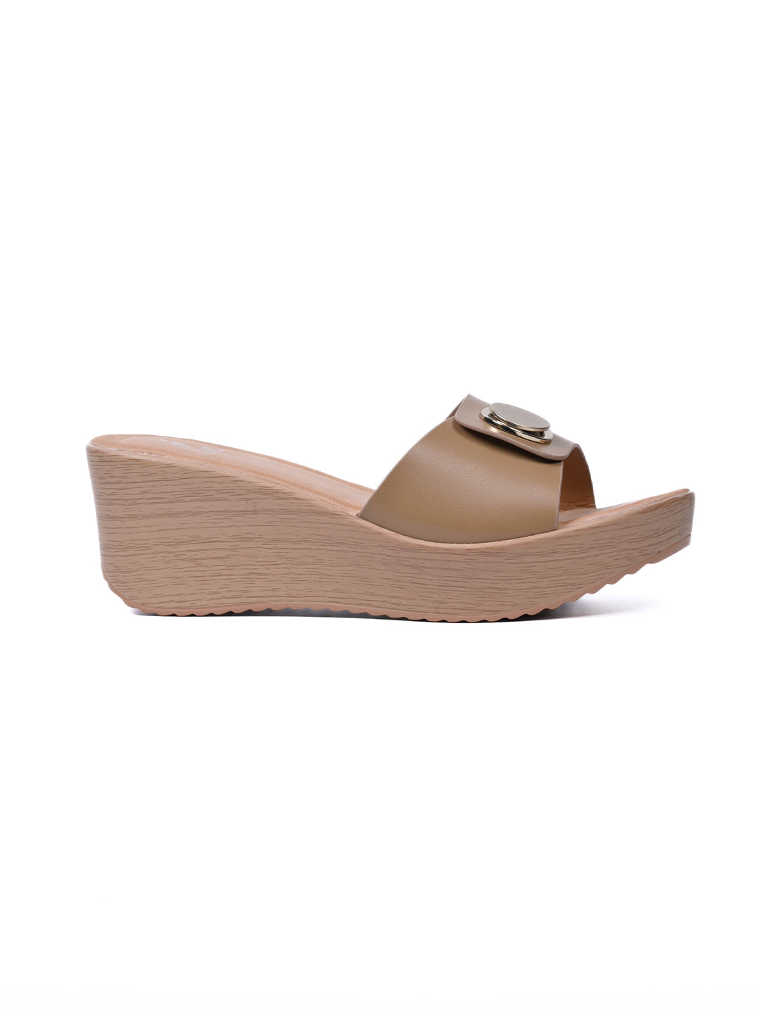 Women, Women Footwear, Khaki Wedges