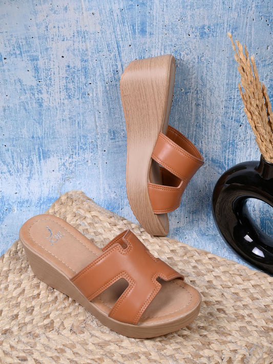 Women, Women Footwear, Camel Wedges