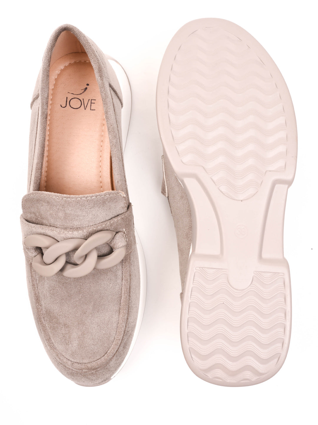 Women, Women Footwear, Khaki Loafers