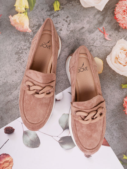 Women, Women Footwear, Nude Loafers