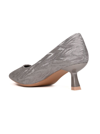 Women, Women Footwear, Grey Pumps