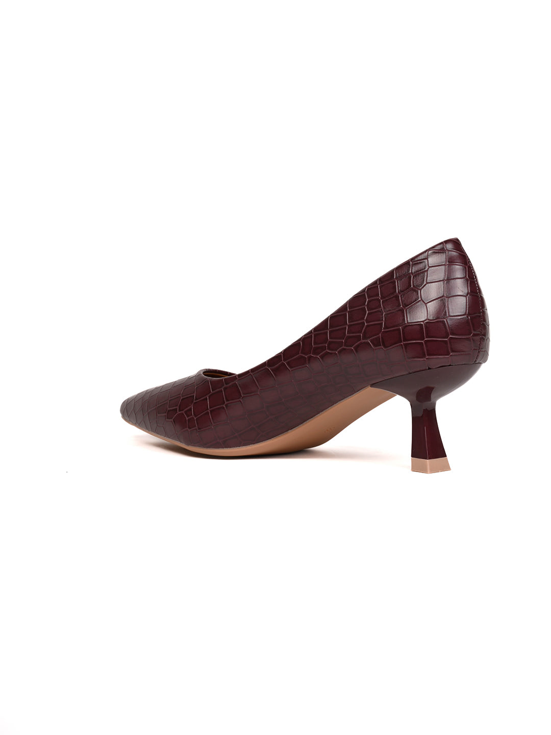 Women, Women Footwear, Maroon Pumps