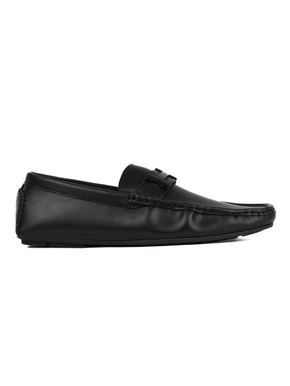 Men, Men Footwear, Black Driving Shoes