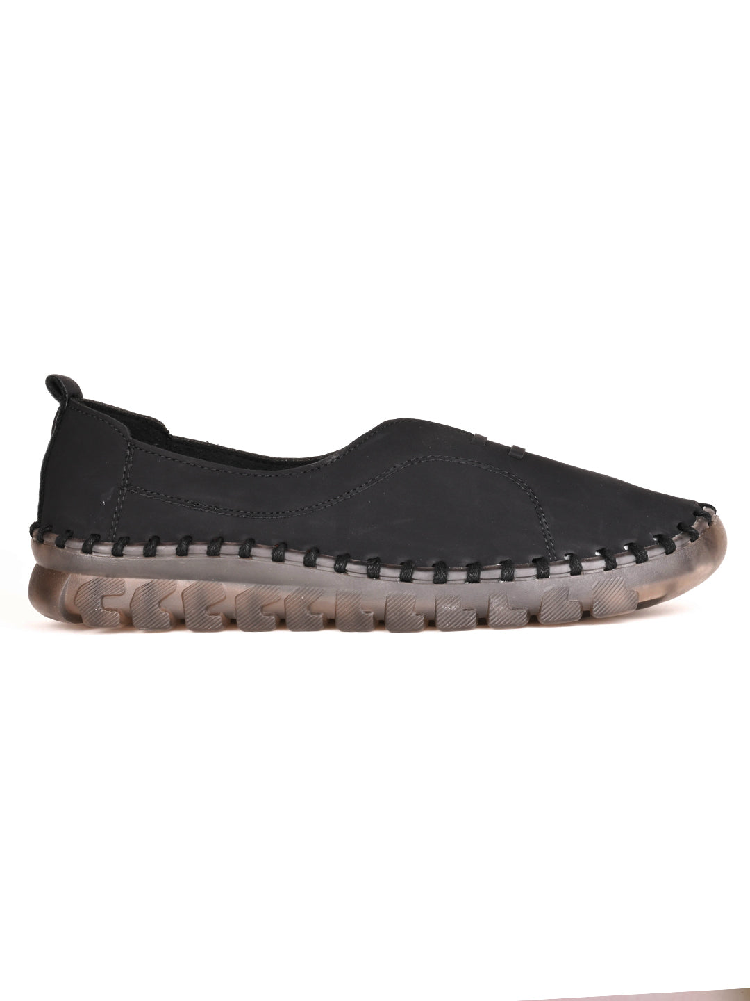 Women, Women Footwear, Black Loafers