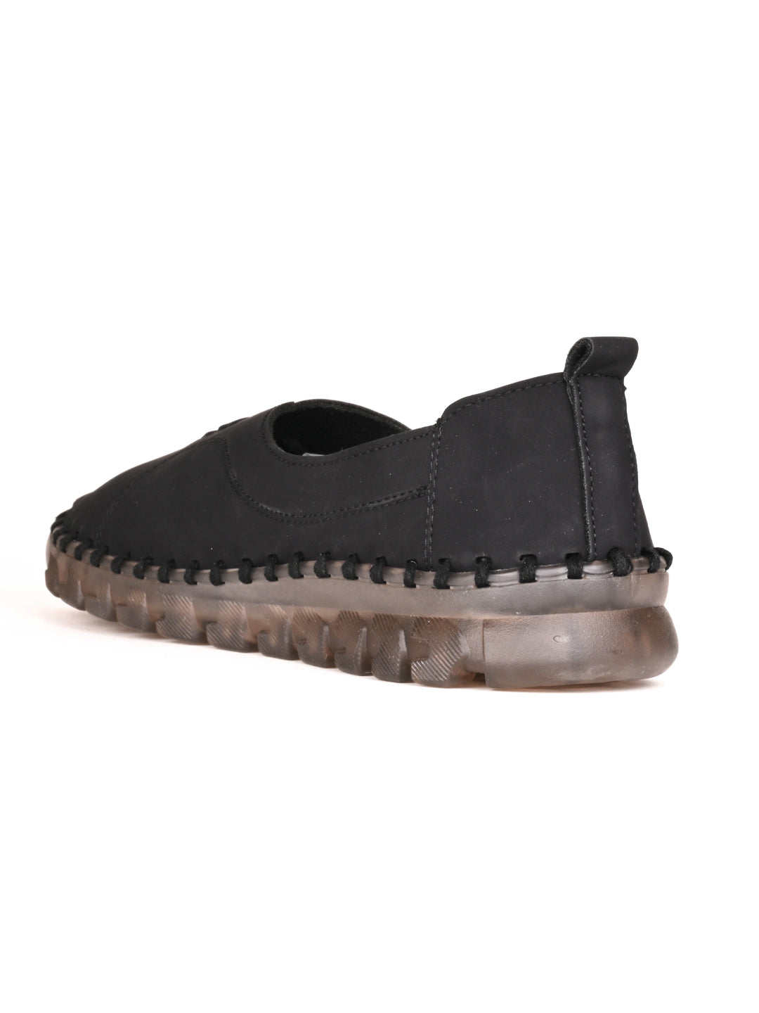 Women, Women Footwear, Black Loafers