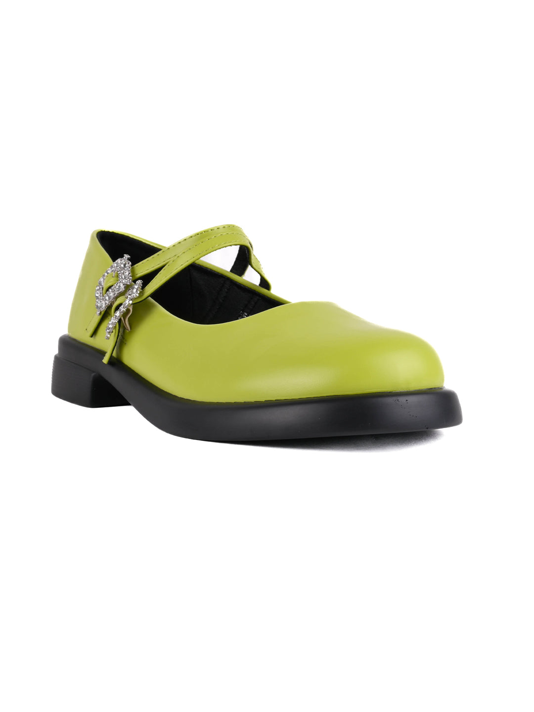 Women, Women Footwear, Green Ballerinas