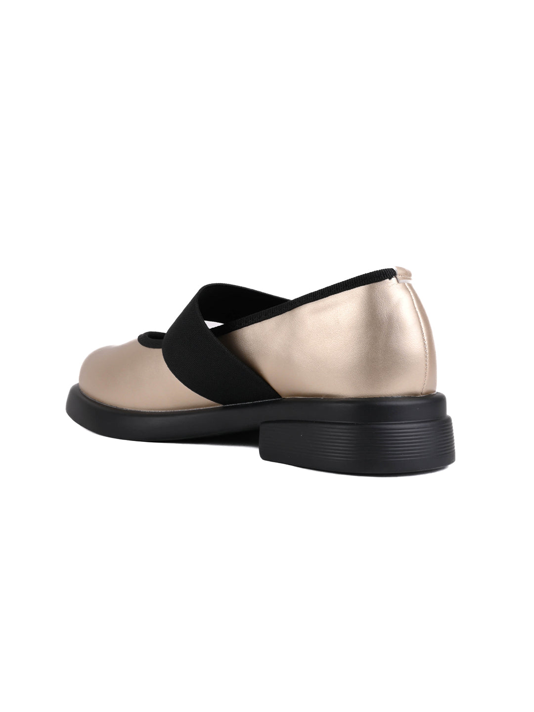 Women, Women Footwear, Gold Ballerinas