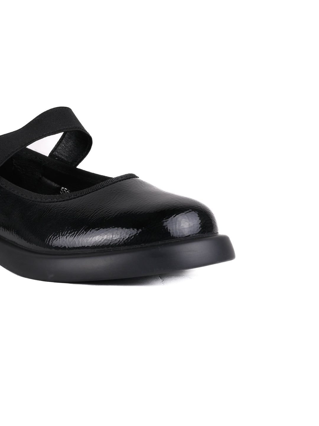 Women Black Solid Mary Jane Ballerinas