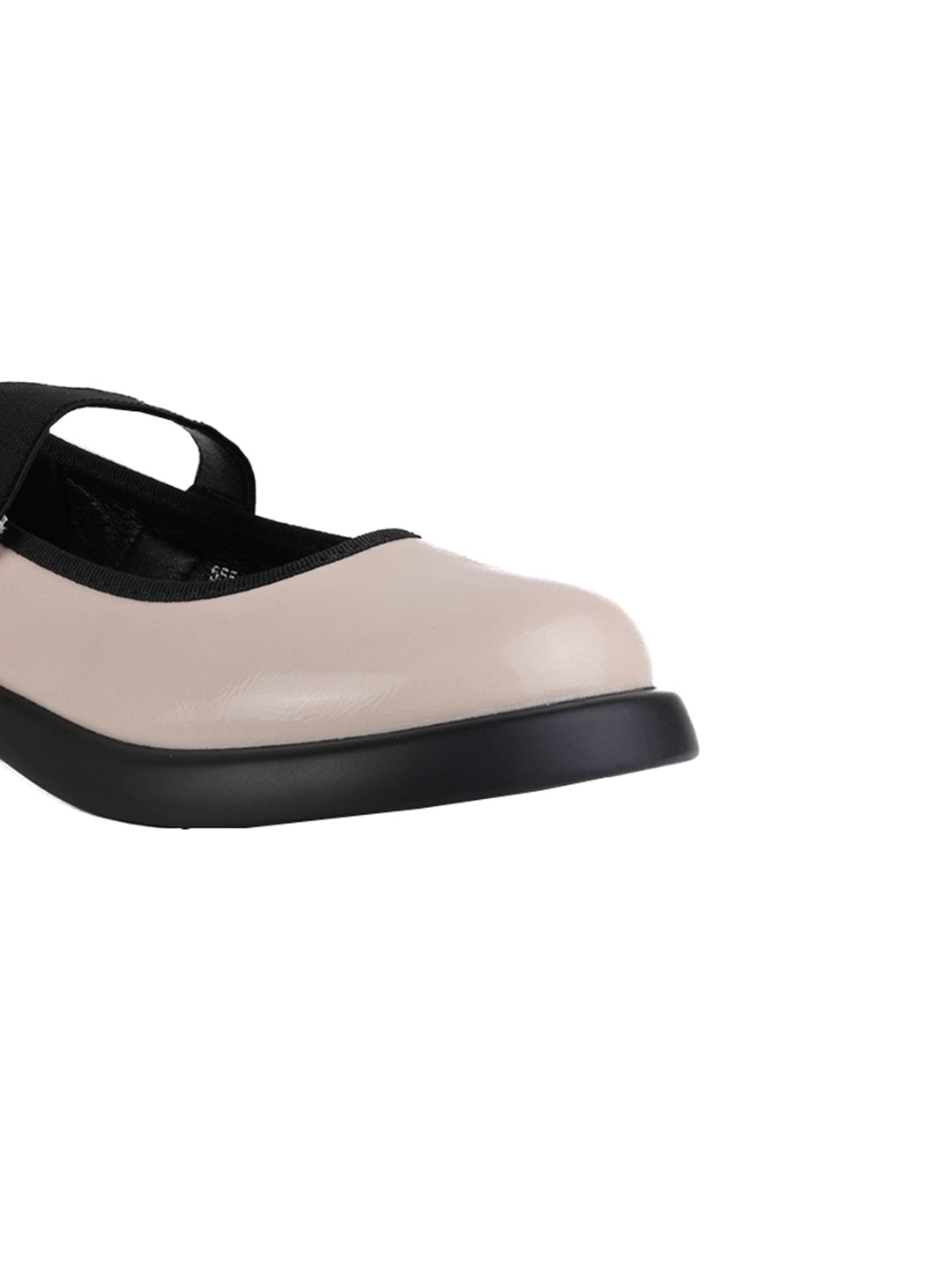 Women Off White Solid Mary Jane Ballerinas