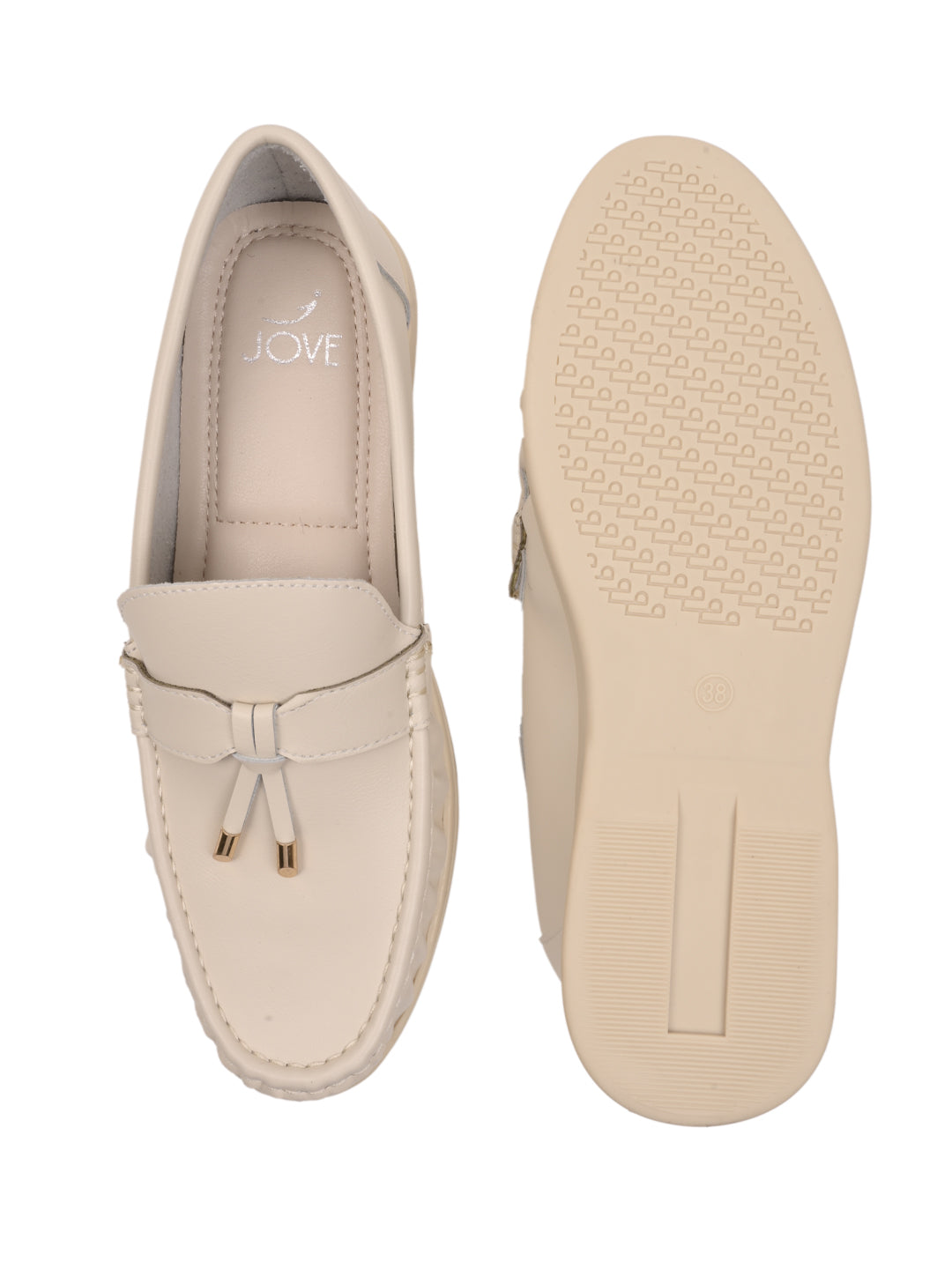 Women, Women Footwear, Beige Loafers