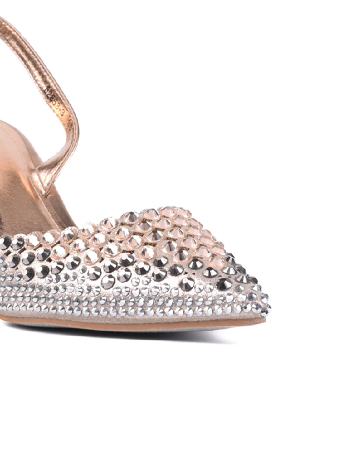 Women Champagne Embellished Pumps