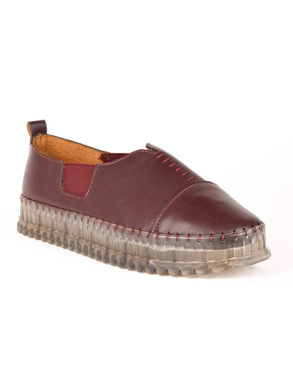 Women, Women Footwear, Maroon Loafers