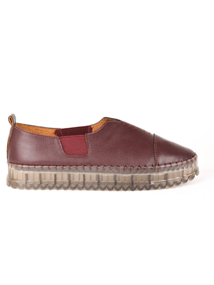 Women, Women Footwear, Maroon Loafers