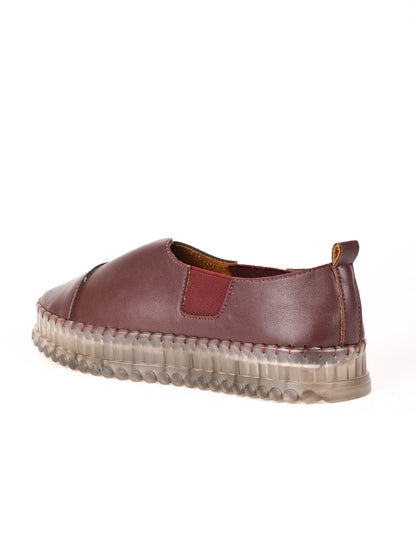 Women, Women Footwear, Maroon Loafers