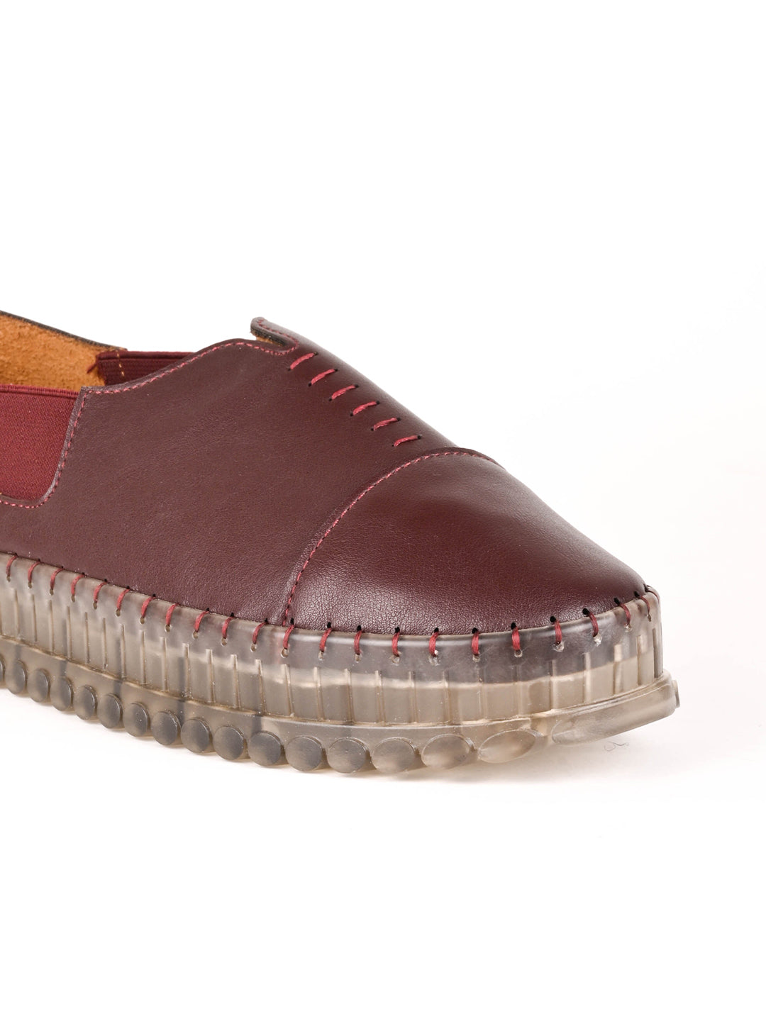 Women, Women Footwear, Maroon Loafers