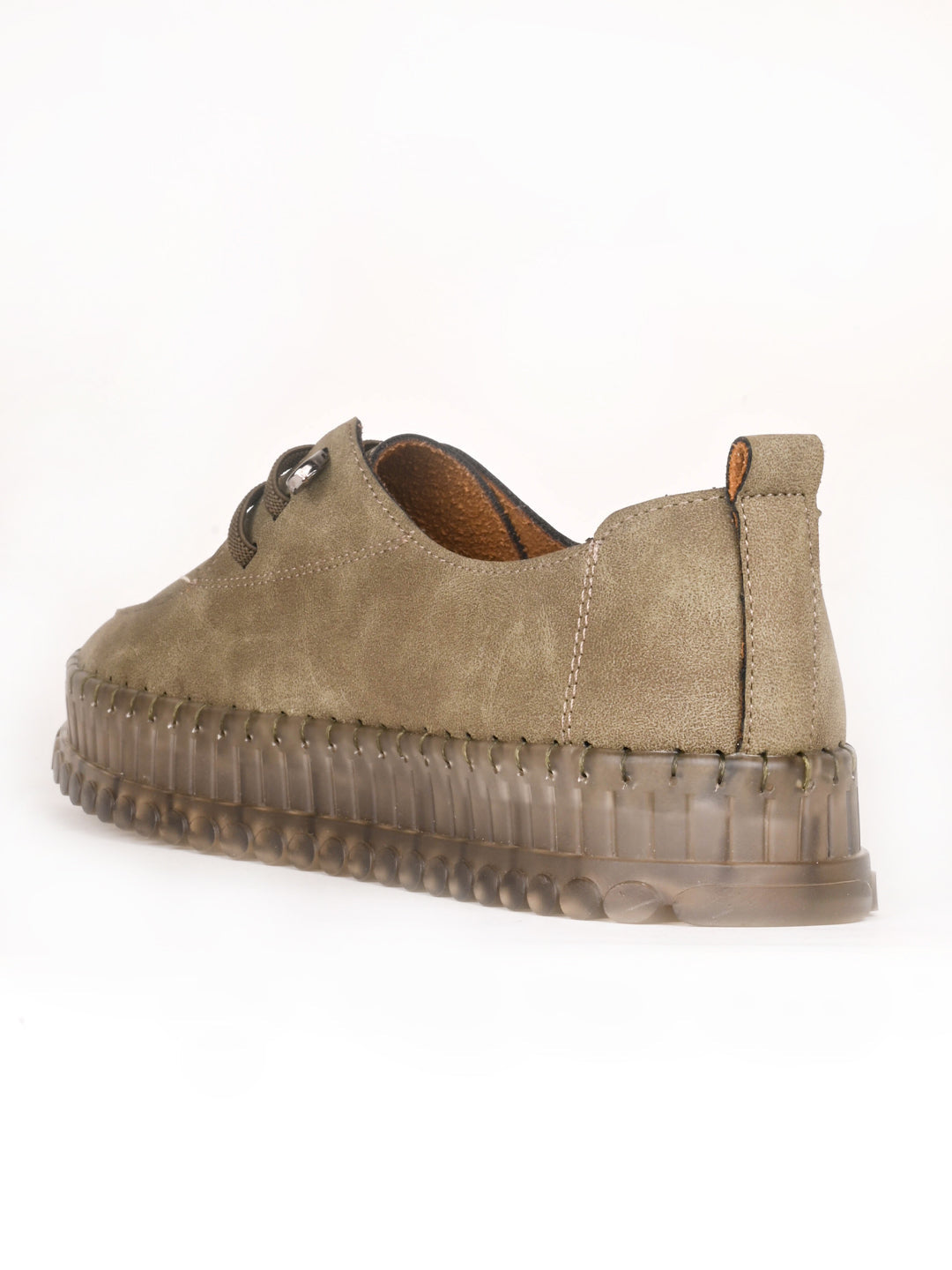 Women, Women Footwear, Olive Loafers