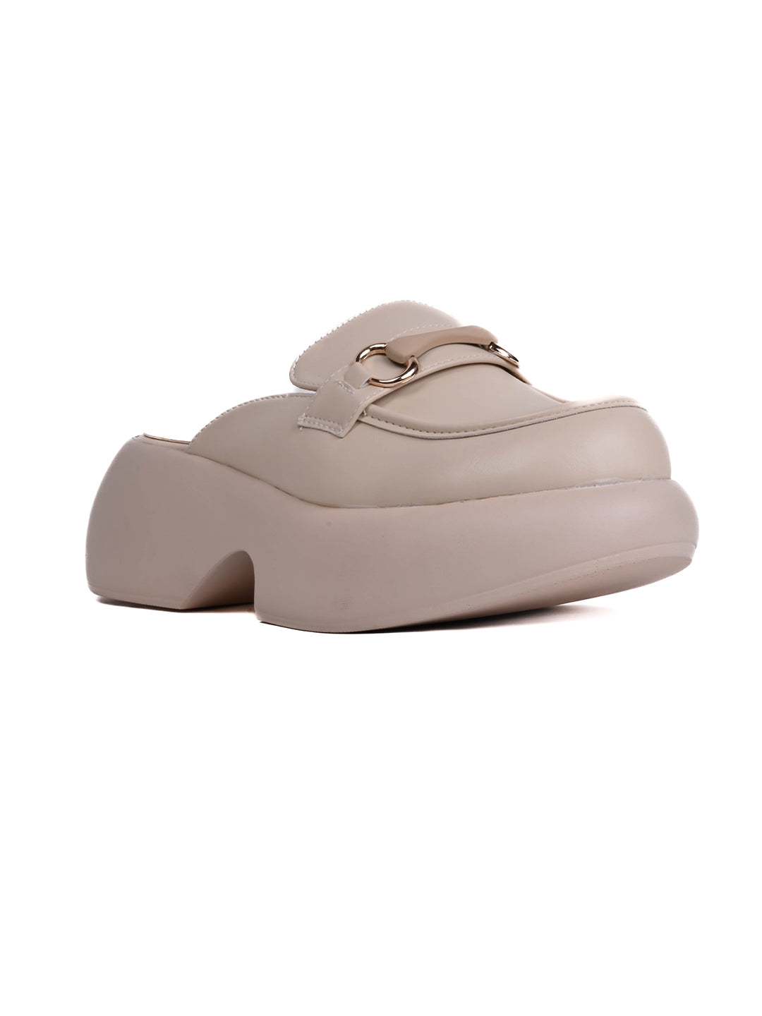 Women, Women Footwear, Beige Mules