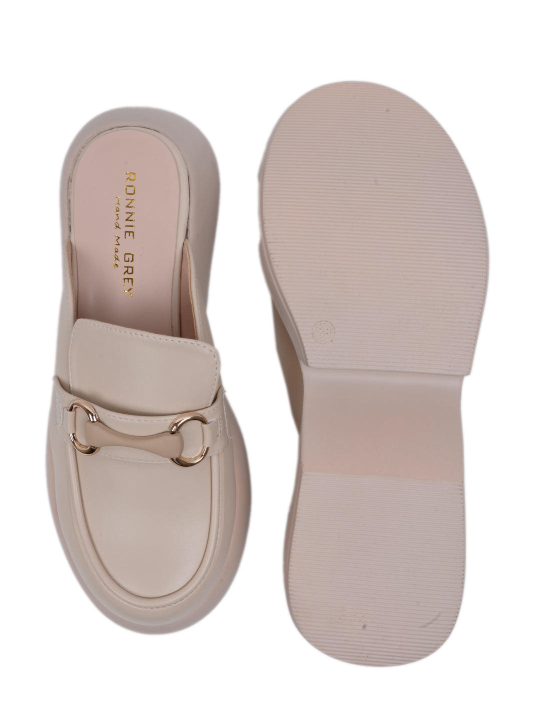 Women, Women Footwear, Beige Mules