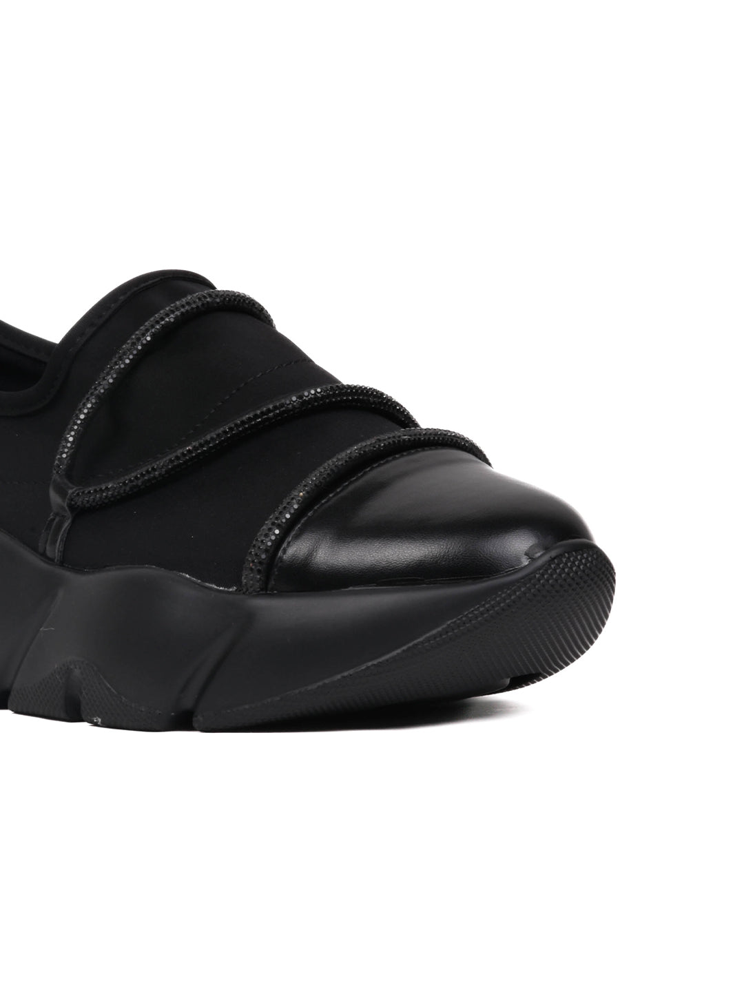 Women, Women Footwear, Black Loafers