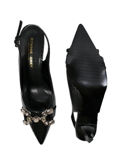 Women, Women Footwear, Black Pumps