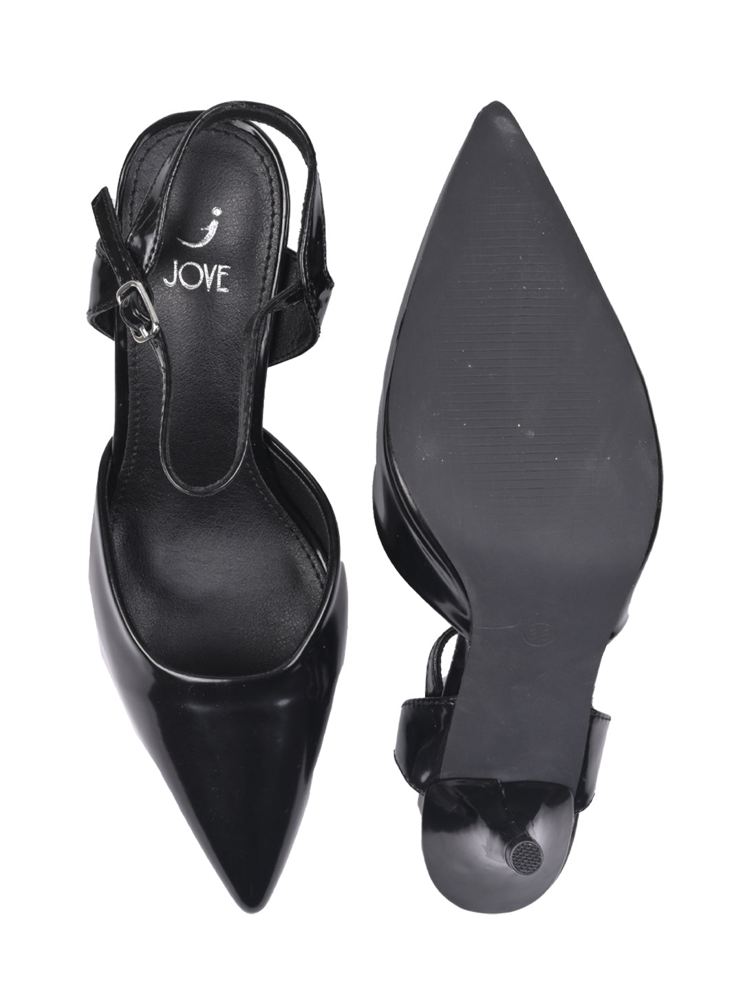 Women, Women Footwear, Black Pumps