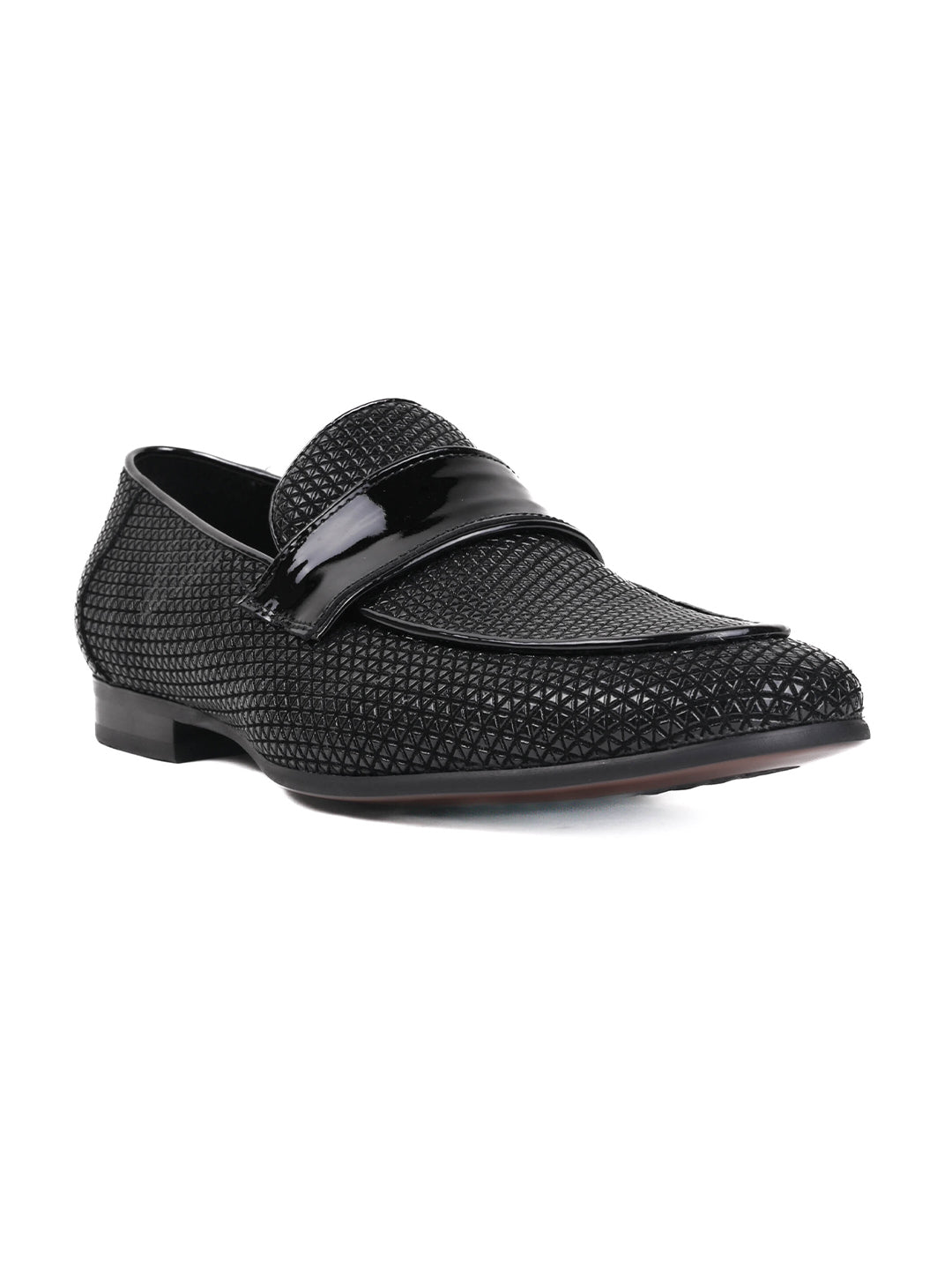 Men, Men Footwear, Black Loafers