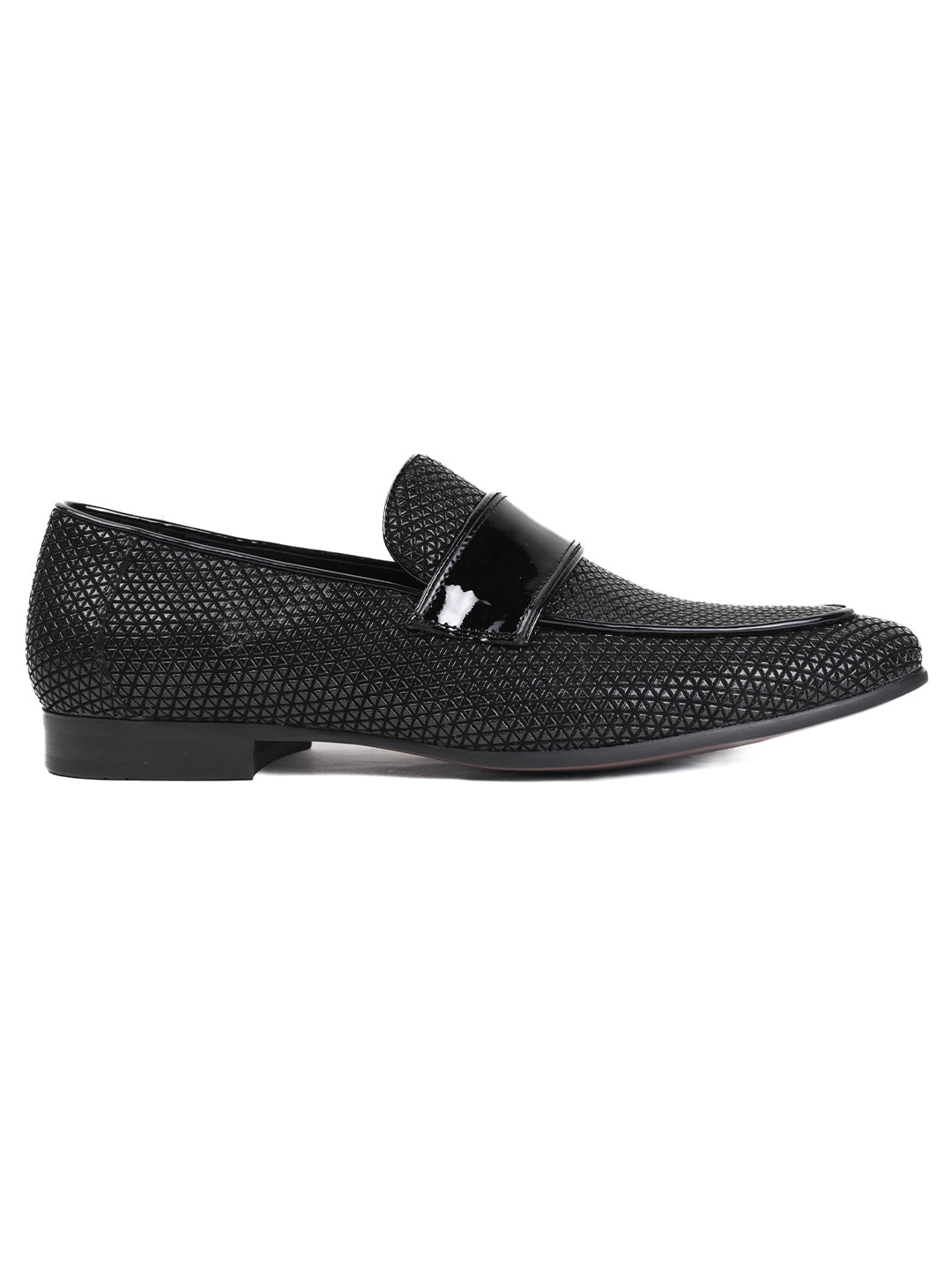 Men, Men Footwear, Black Loafers