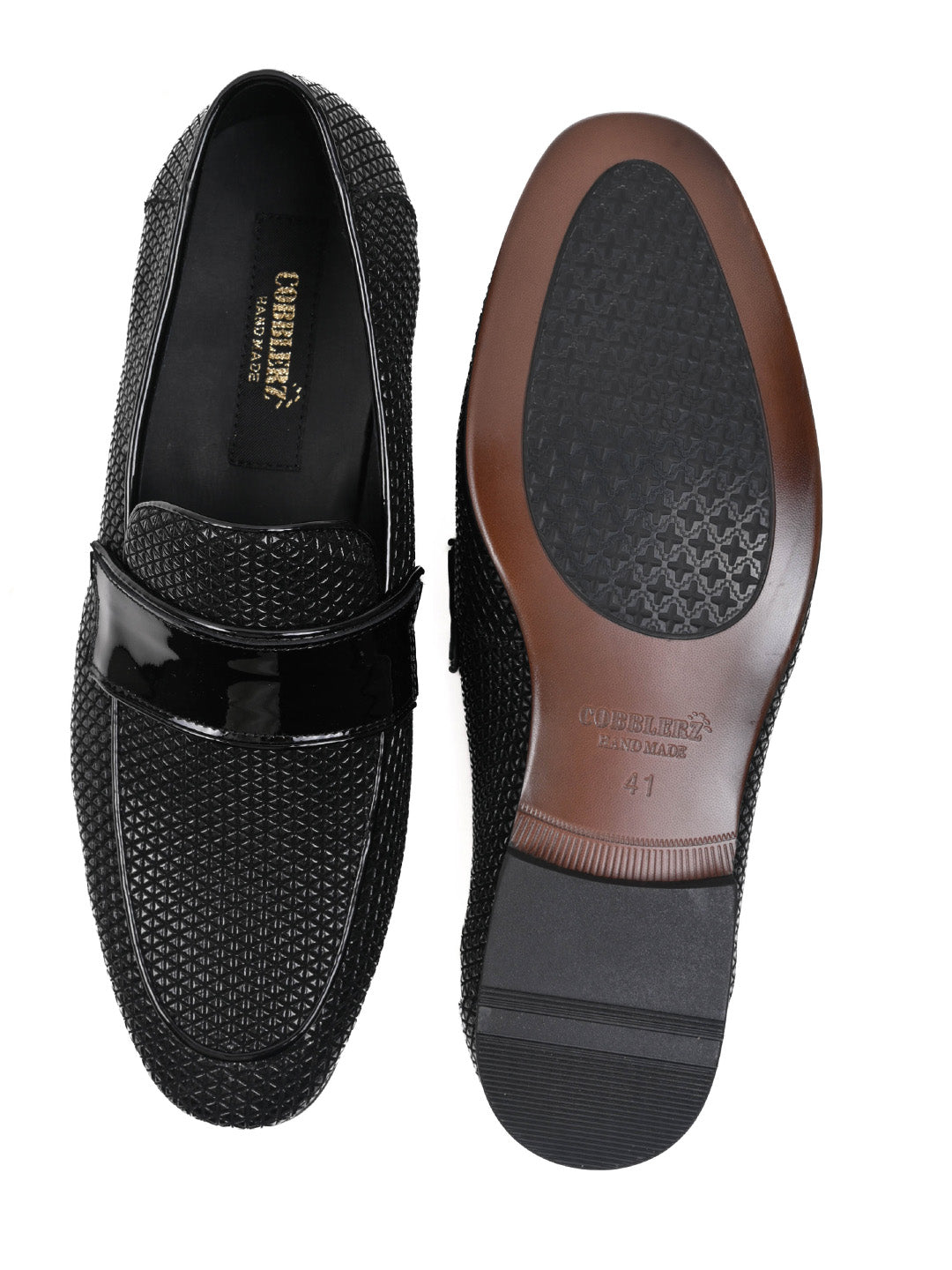 Men, Men Footwear, Black Loafers