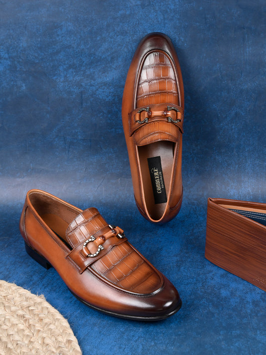 Men, Men Footwear, Tan Loafers