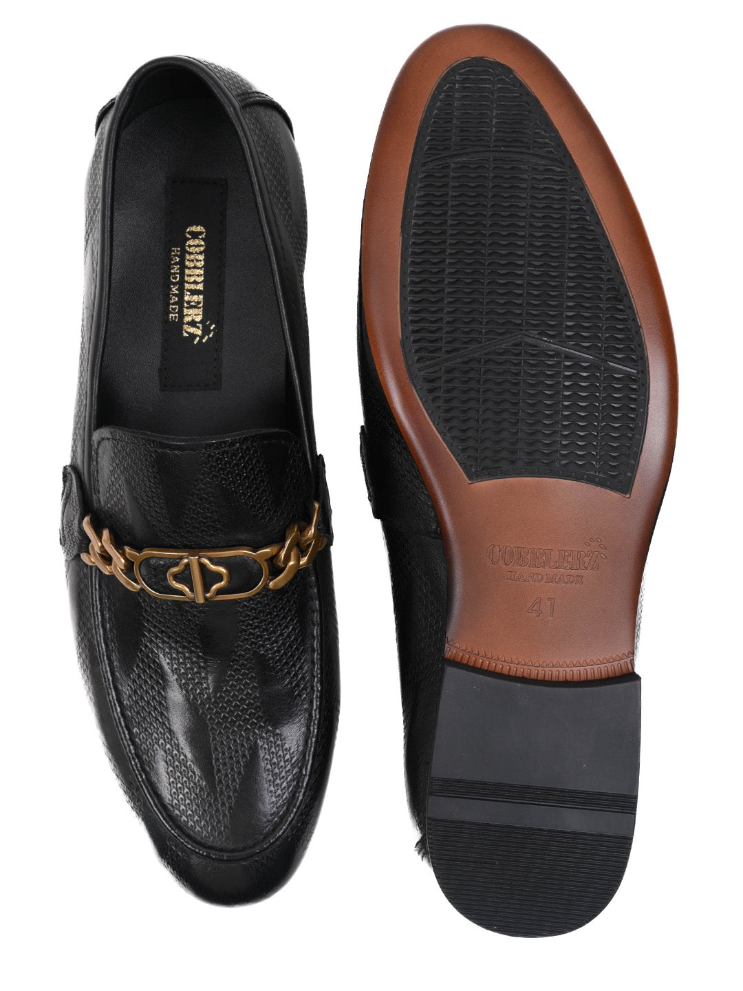 Men, Men Footwear, Black Loafers