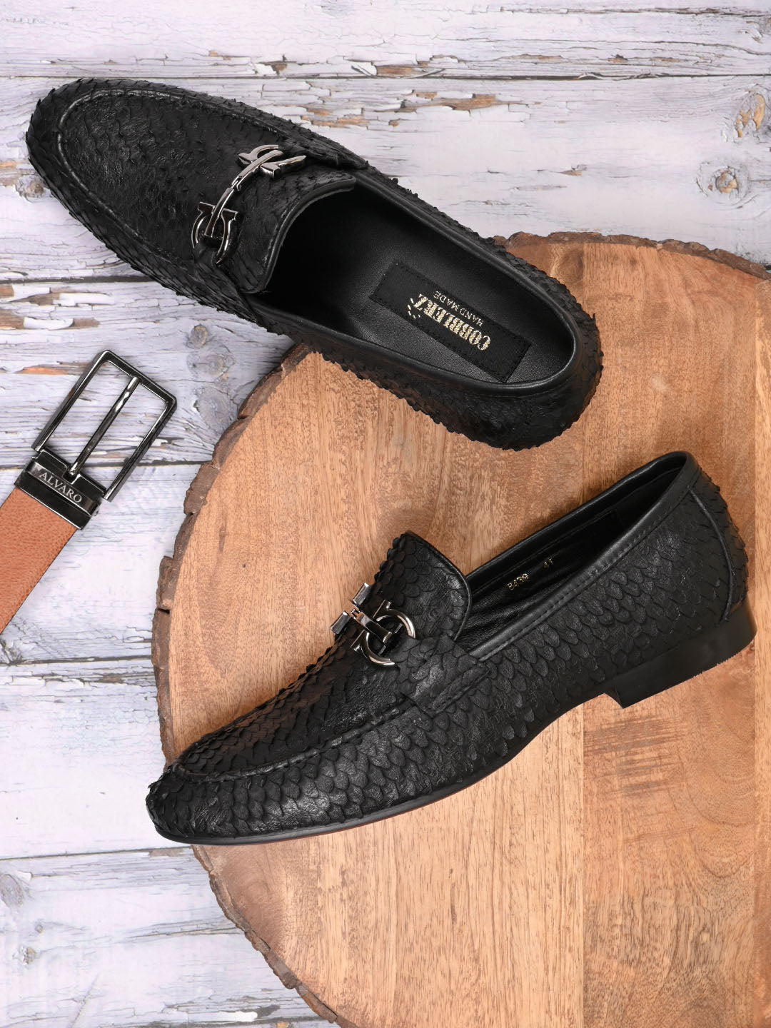 Men, Men Footwear, Black Loafers