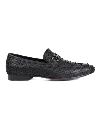 Men, Men Footwear, Black Loafers