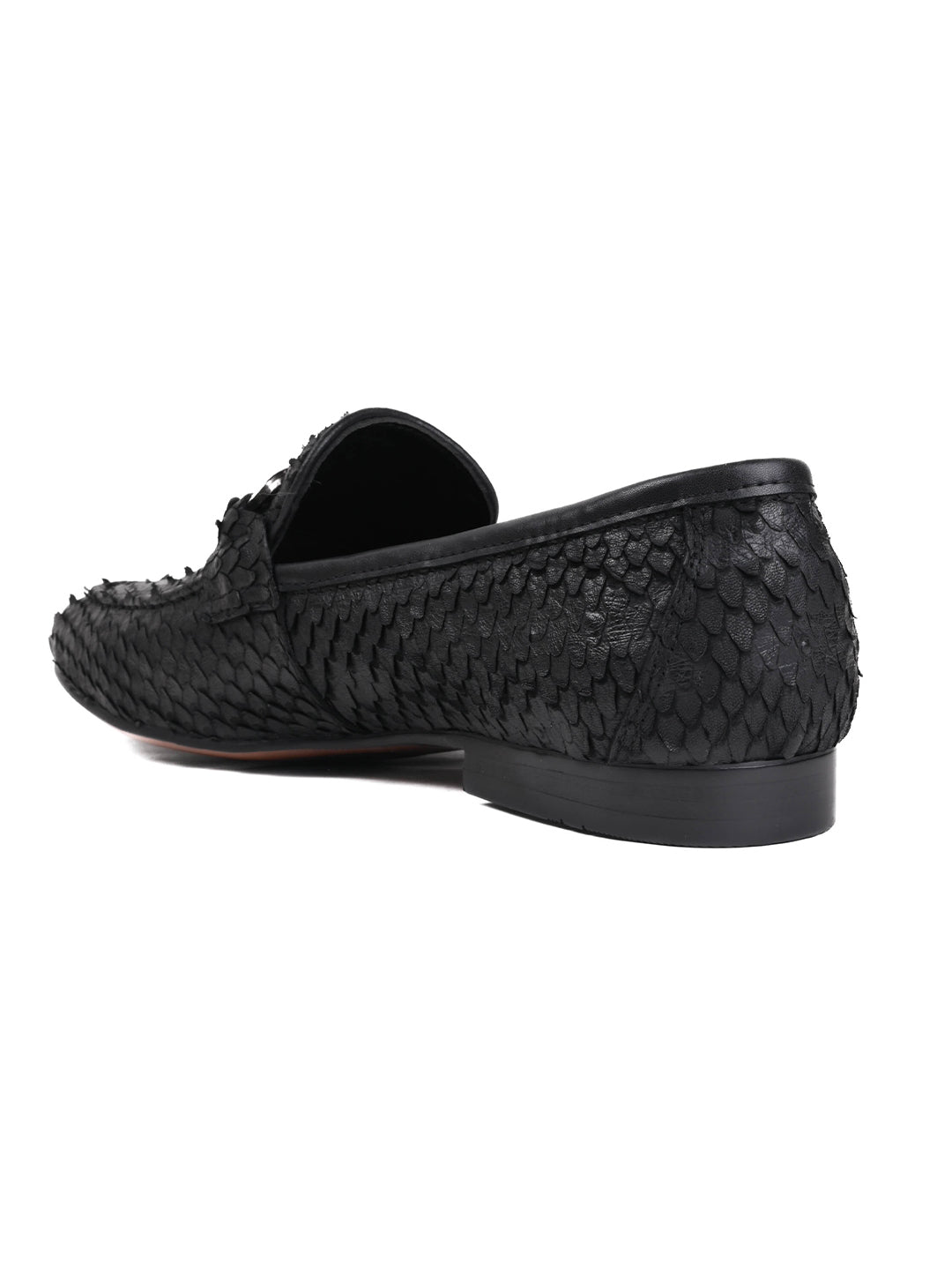 Men, Men Footwear, Black Loafers