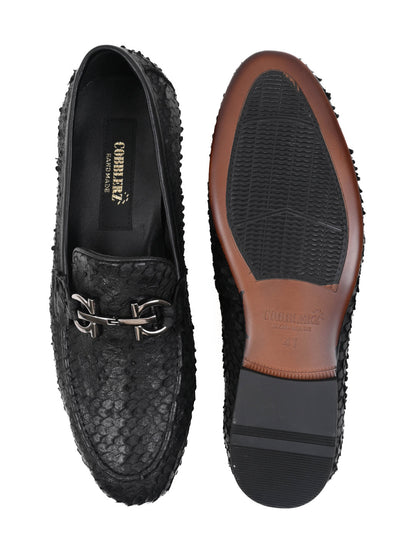 Men, Men Footwear, Black Loafers