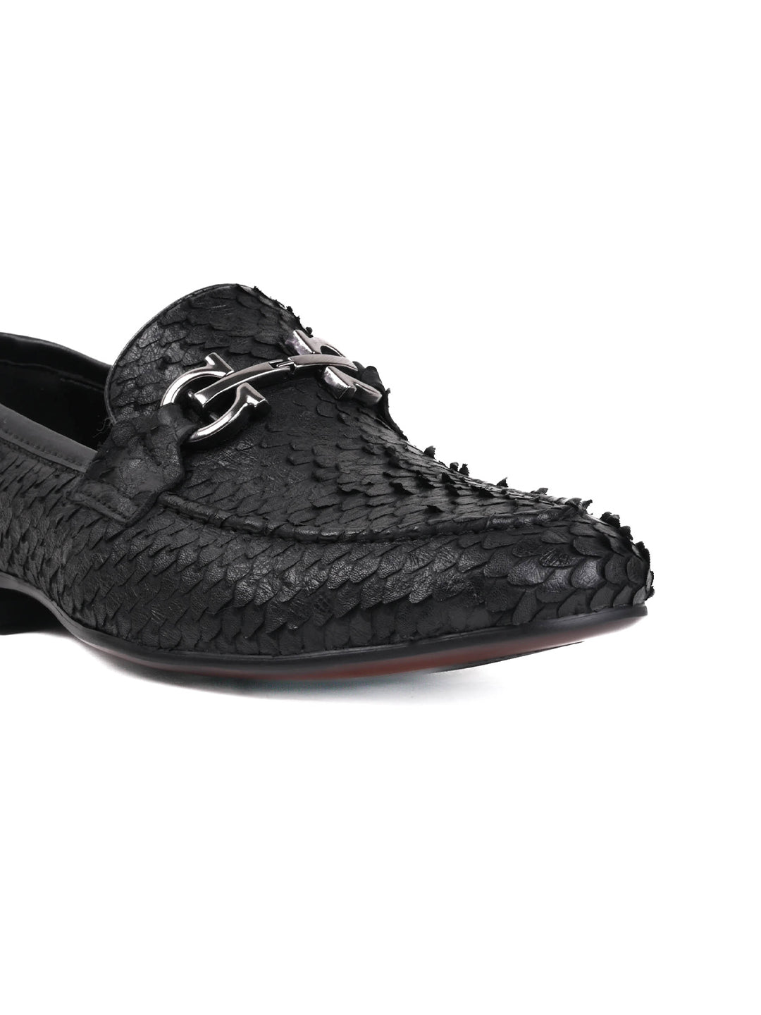 Men, Men Footwear, Black Loafers